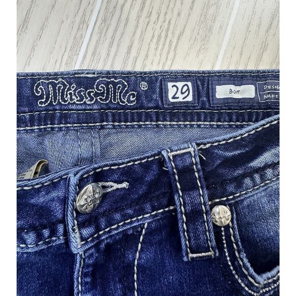 Miss Me Boot White Tab Jeans - Picture 3 of 6